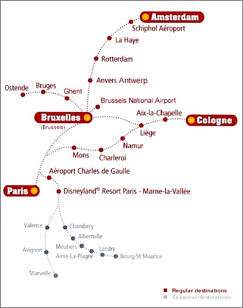 Thalys map